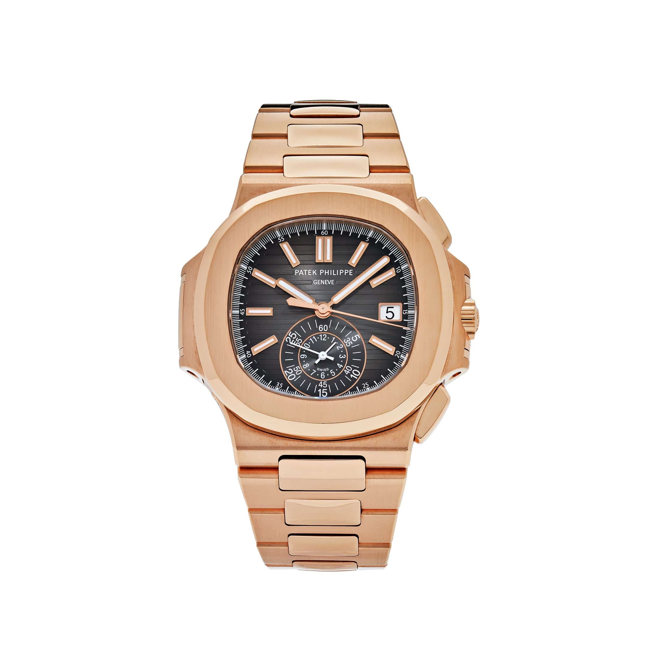 Patek Philippe Nautilus 5980/1R-001 Chronograph Date Rose Gold (2021) - View 8
