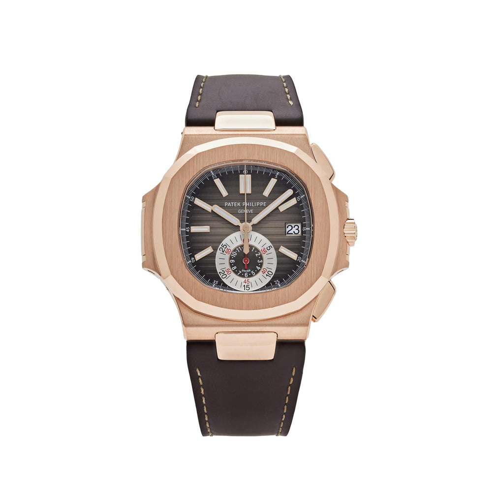Patek Philippe Nautilus 5980R-001 Chronograph Date Rose Gold Brown Dial (2017) - View 13