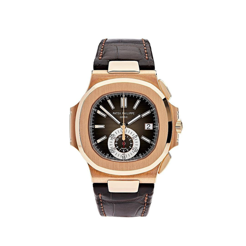 Patek Philippe Nautilus 5980R-001 Flyback Chronograph Date Rose Gold Black Brown Dial (2019) - View 6