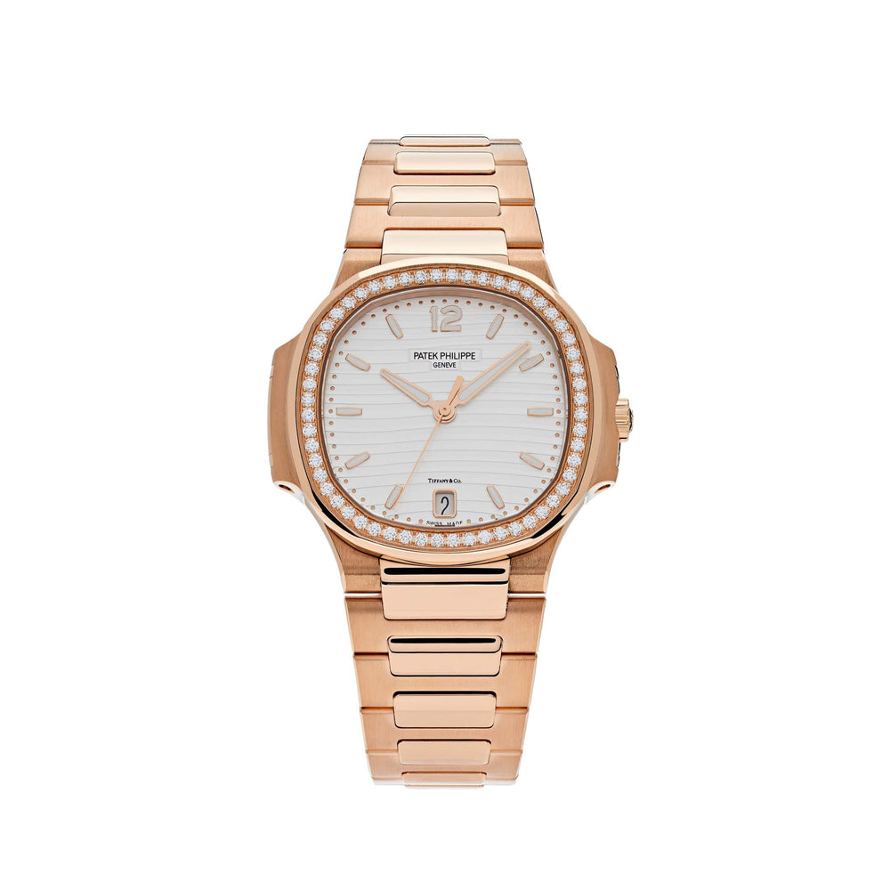 Patek Philippe Nautilus 7118/1200R-001 'Ladies Automatic Tiffany & Co.' Rose Gold Diamond Bezel - View 6
