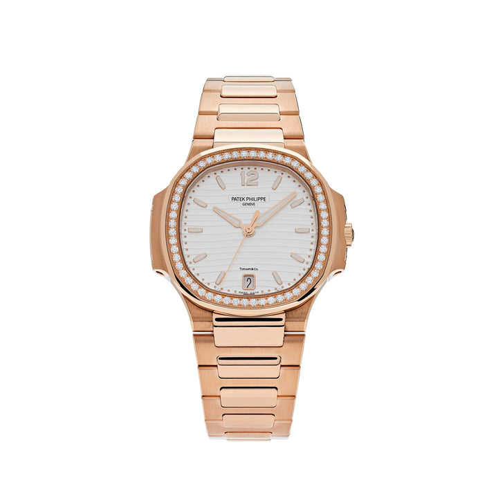 Patek Philippe Nautilus 7118/1200R-001 'Ladies Automatic Tiffany & Co.' Rose Gold Diamond Bezel - View 6