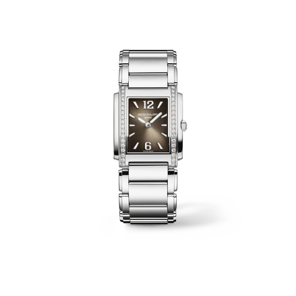 Patek Philippe Twenty-4 'Ladies' 4910/1200A-010 Quartz Stainless Steel Gray Dial Diamond (2023) - View 6