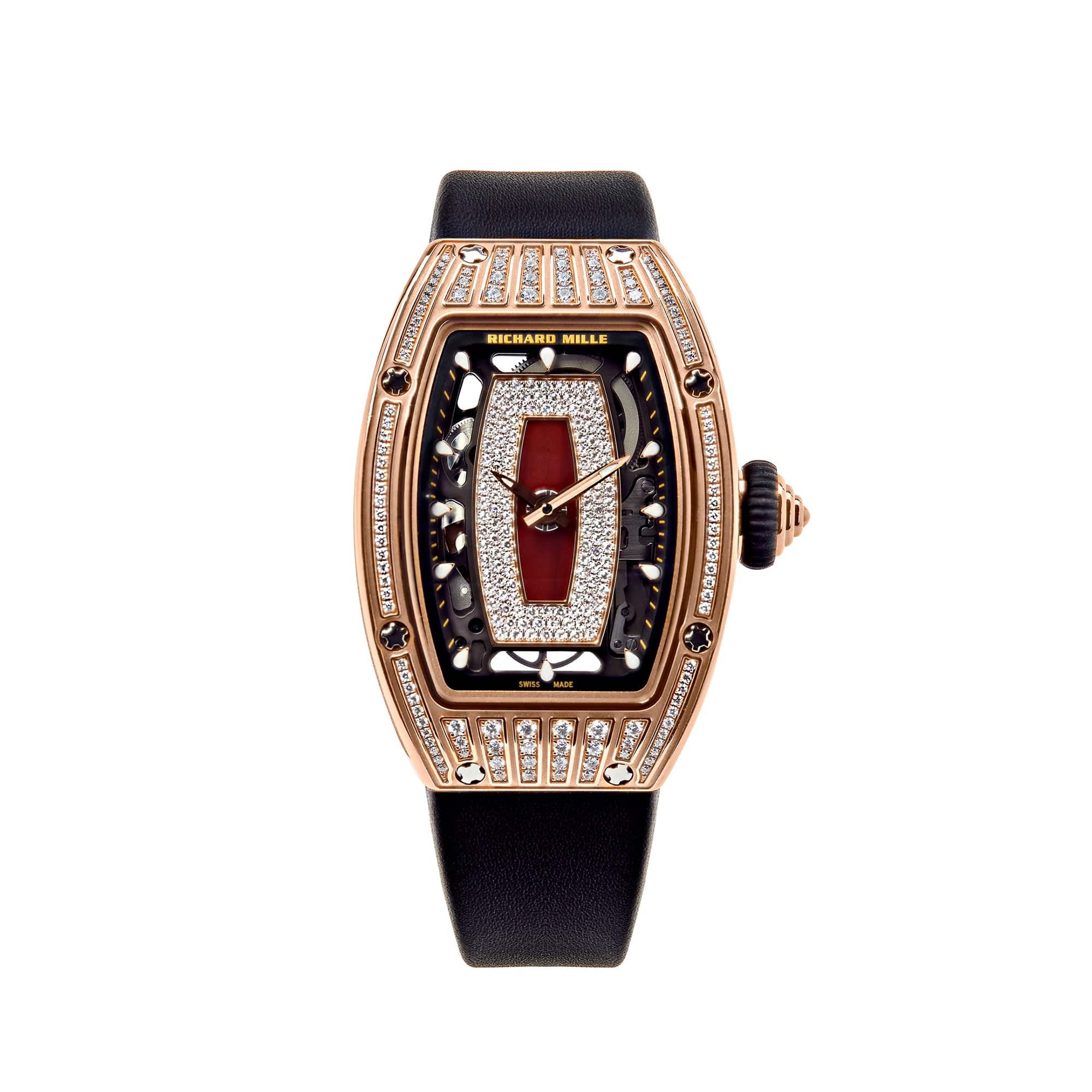 Richard Mille RM 07-01 Ladies' Rose Gold Diamond Set Jasper Dial - View 2