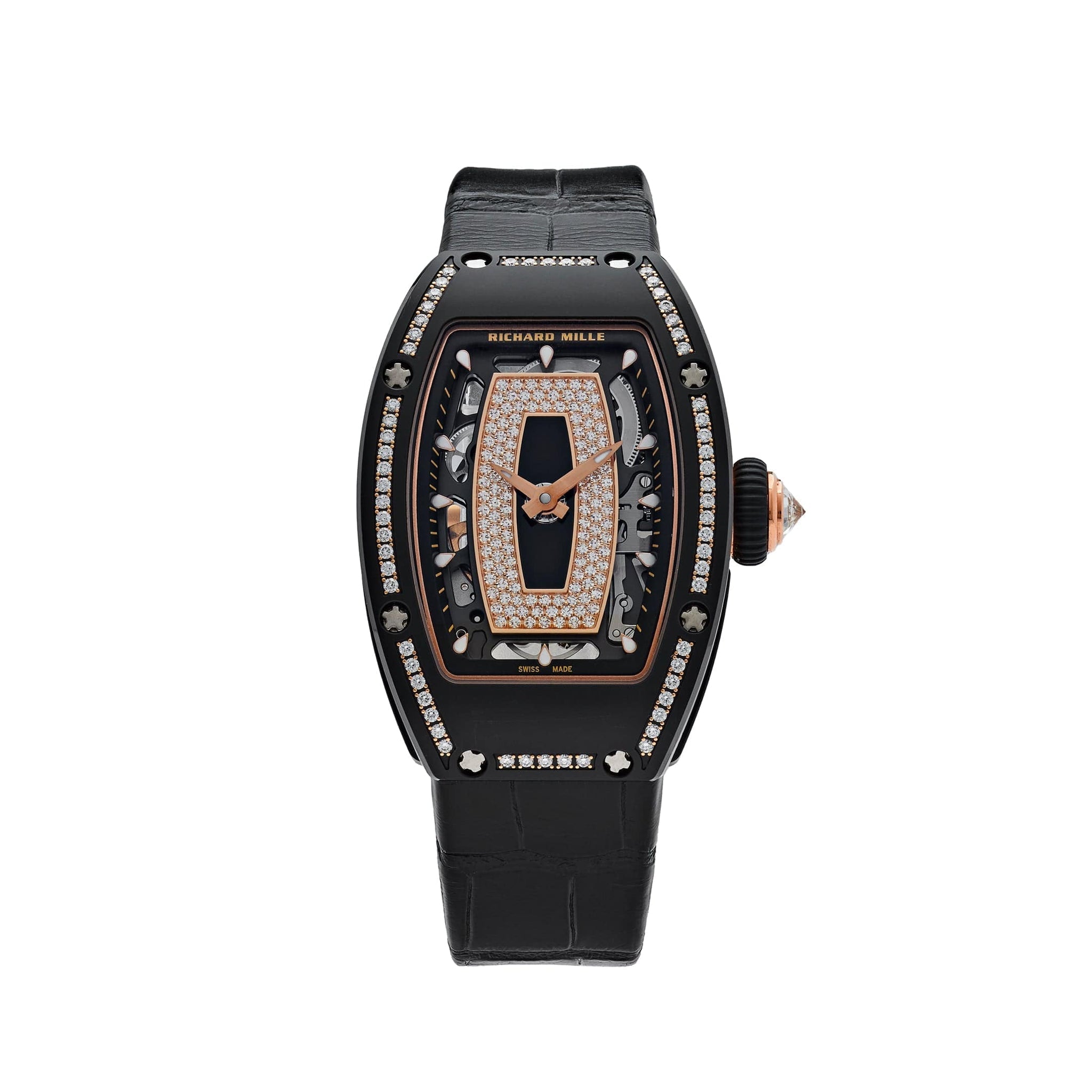 Richard Mille RM 07-01 Black Ceramic Black Lips Diamond Bezel - View 6