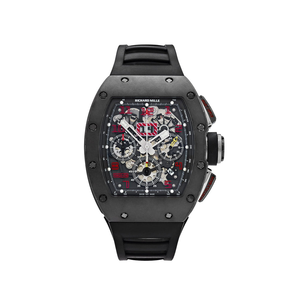 Richard Mille RM 011 AK TI Felipe Massa Titanium Red Numeral - View 12