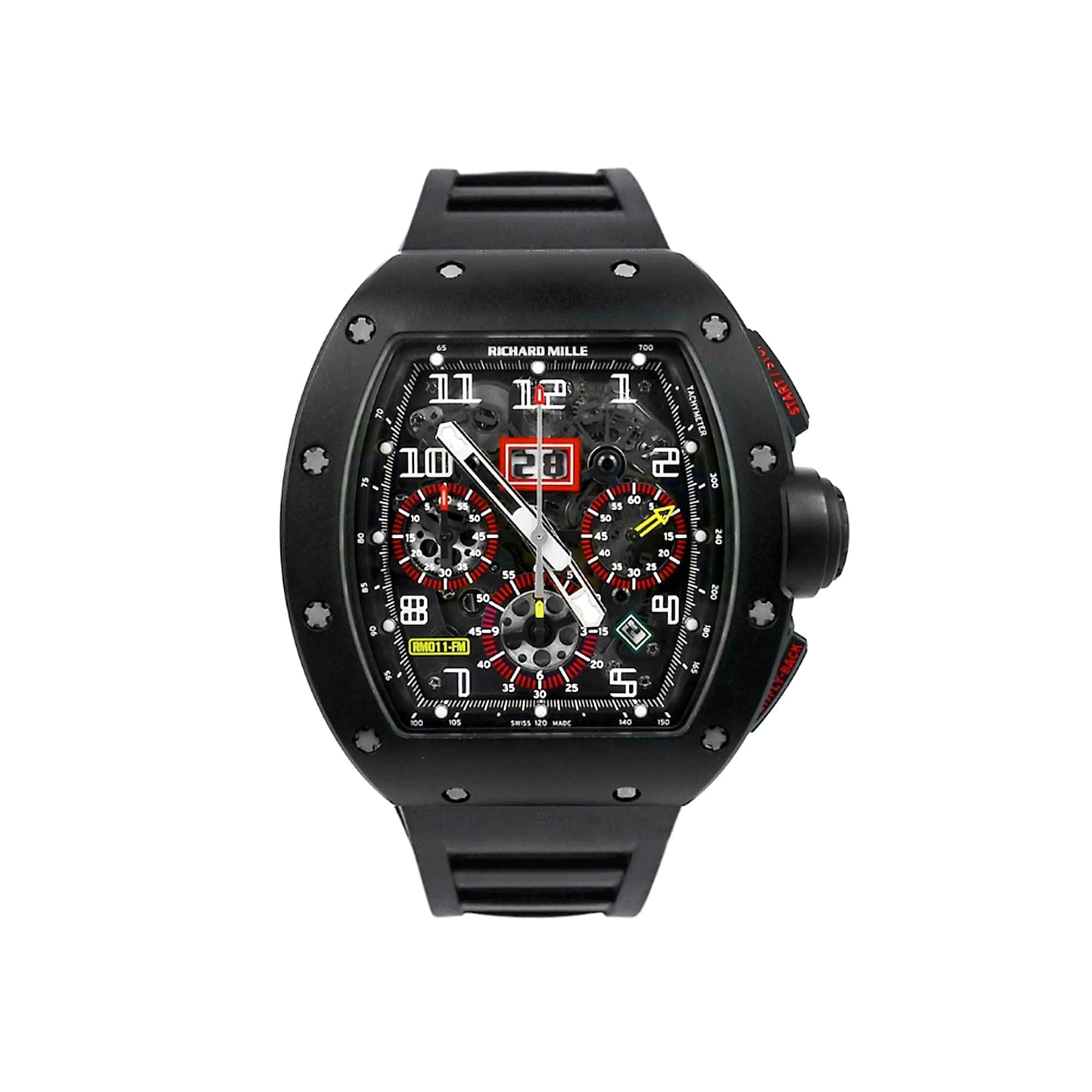 Richard Mille RM 011 Felipe Massa Flyback Chronograph Black Carbon - View 2