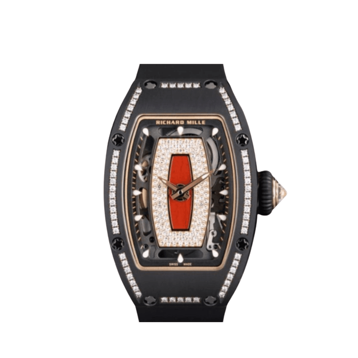 Richard Mille RM 07-01 'Ladies' Black Ceramic Red Lips Diamond Dial - View 2