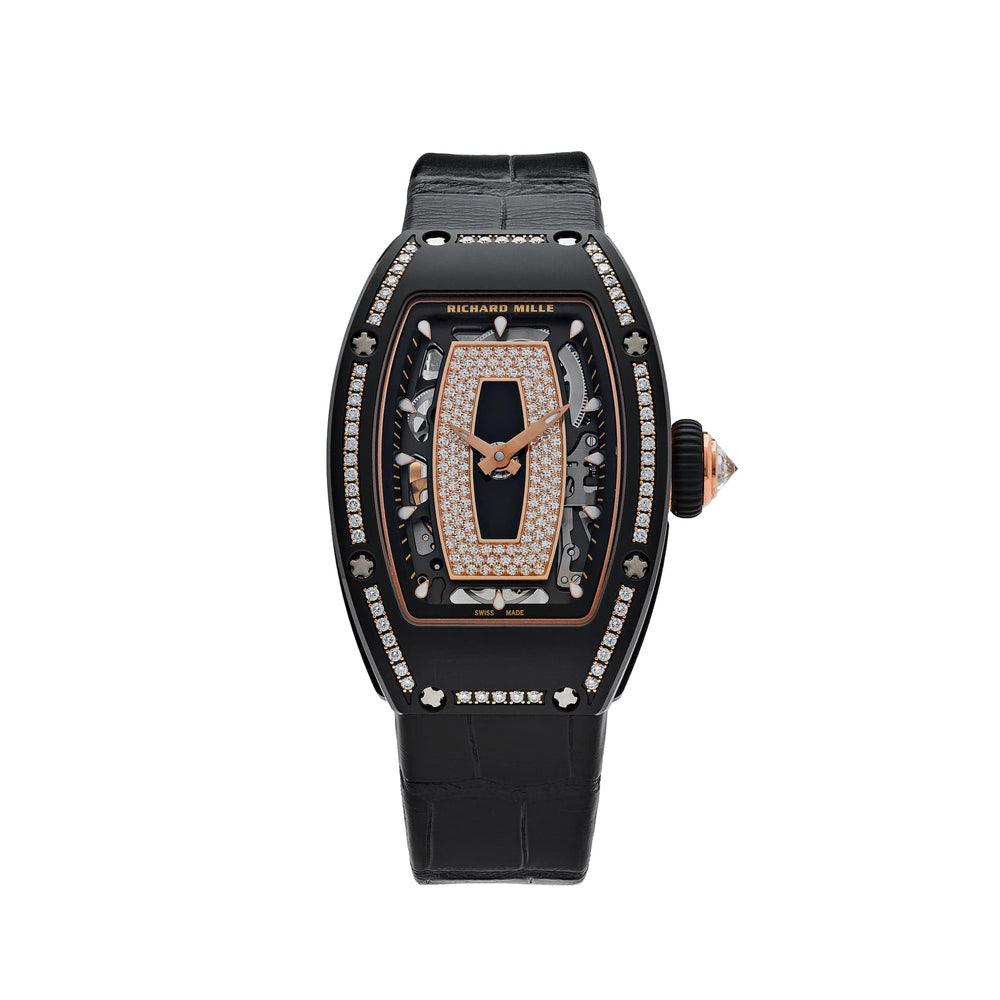 Richard Mille RM 07-01 Black Ceramic Black Lips Diamond Bezel - View 12