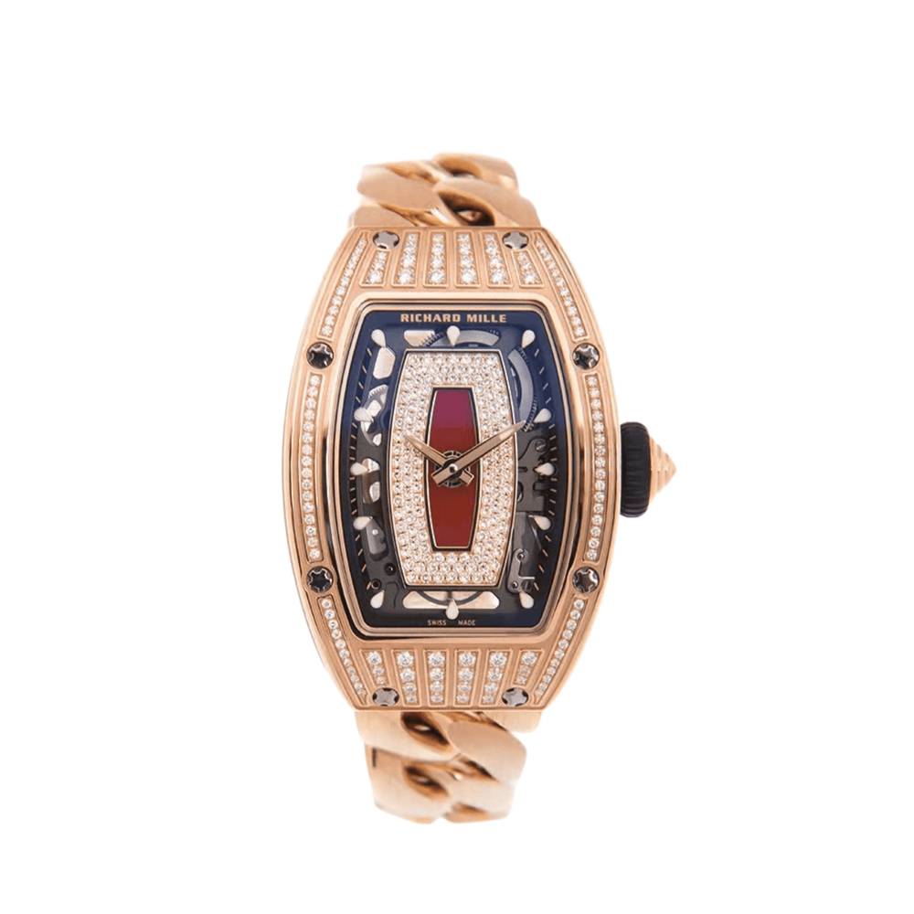 Richard Mille RM 07-01 Rose Gold Diamond Set Jasper Dial - View 2