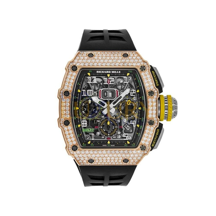 Richard Mille RM 11-03 Flyback Chronograph Diamond Set Rose Gold - View 6