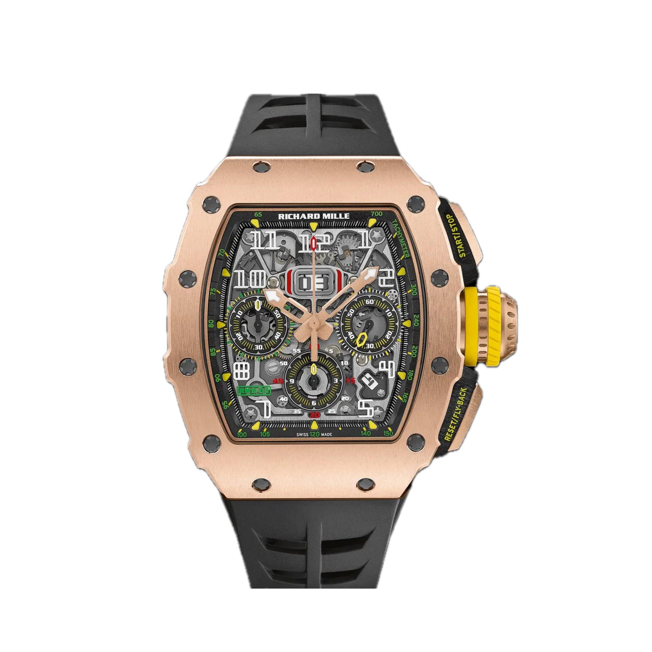 Richard Mille RM 11-03 Full Rose Gold Flyback Chronograph - View 2