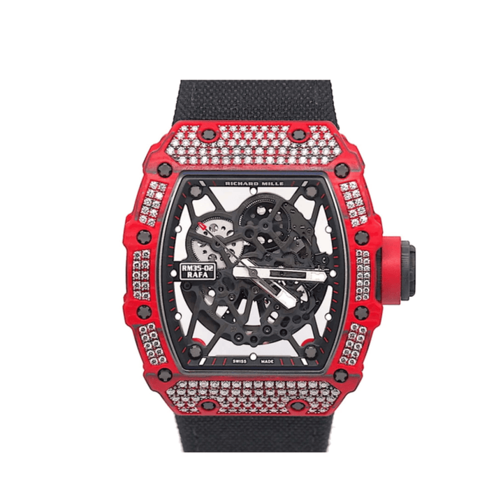 Richard Mille RM 35-02 'Rafa' Rafael Nadal Diamond Set Red Quartz TPT (2019) - View 6