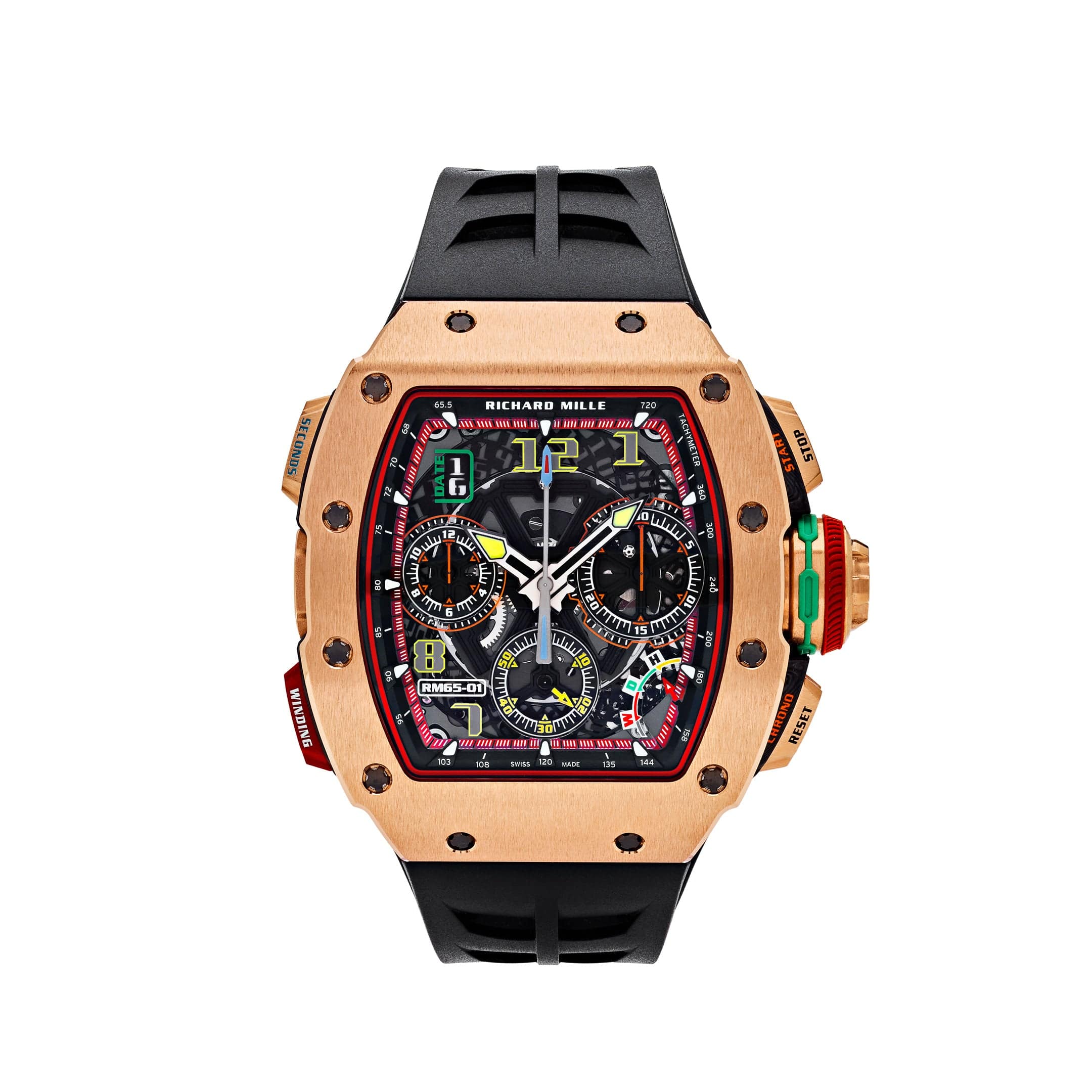 Richard Mille RM 65-01 Automatic Chronograph Full Rose Gold - View 13