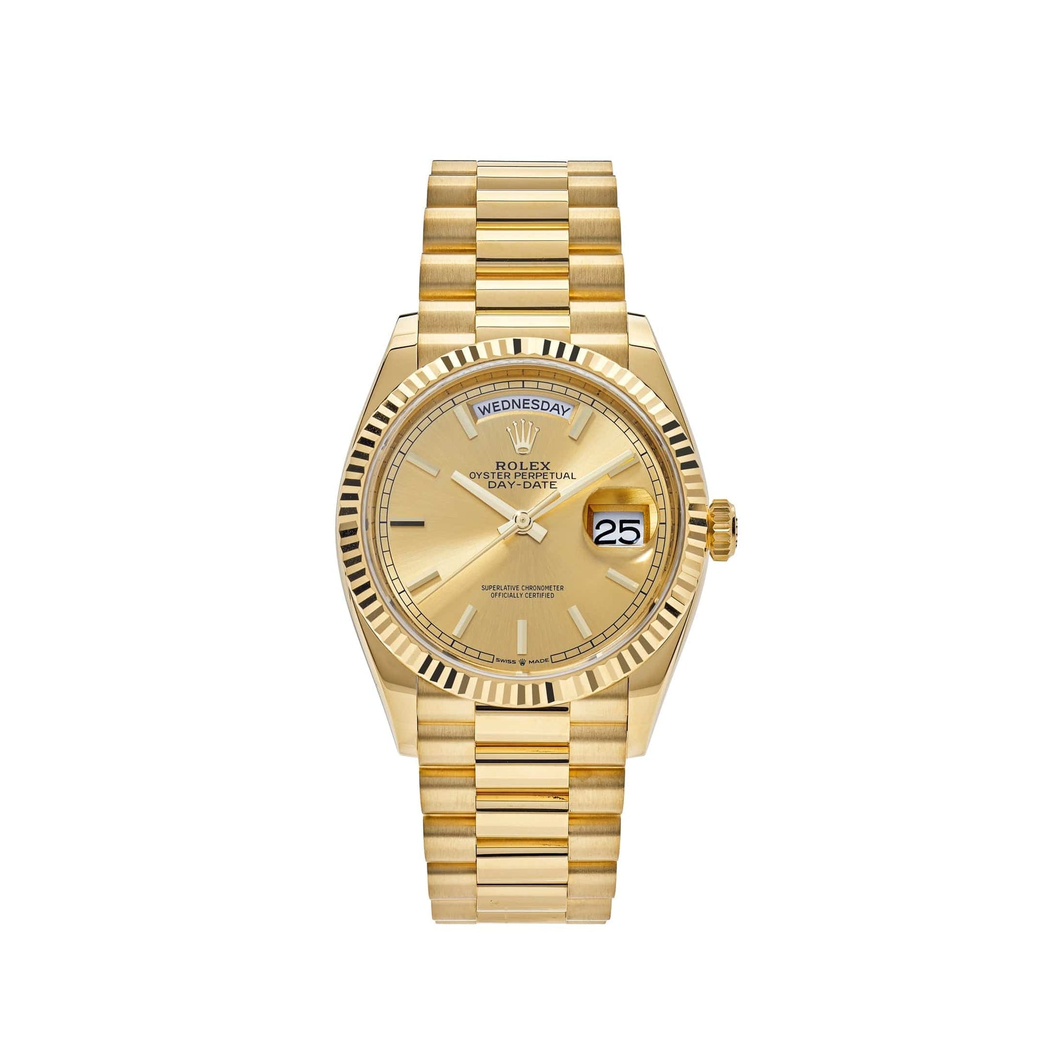 Rolex Day-Date 128238 Yellow Gold Champagne Dial - View 2