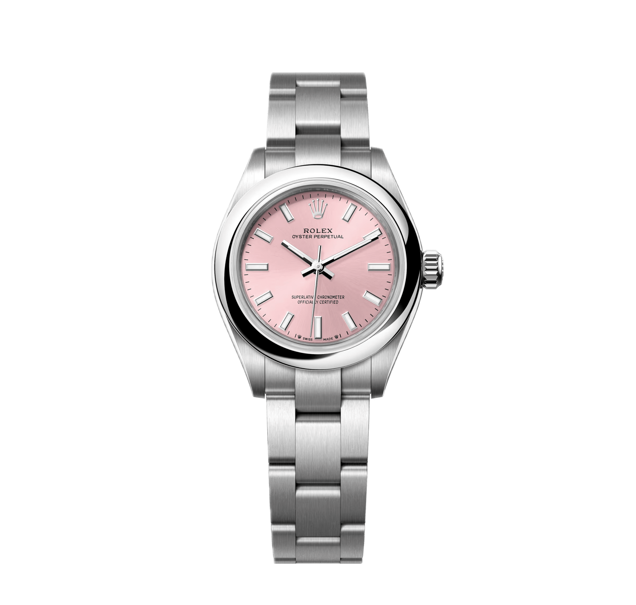 Rolex Oyster Perpetual 276200 'Ladies' Stainless Steel Pink Dial - View 3