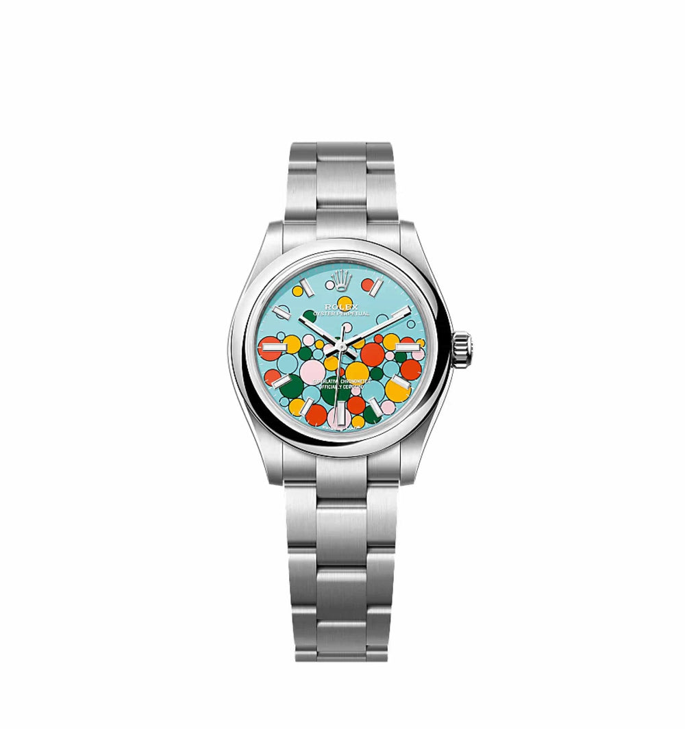 Rolex Oyster Perpetual 277200 'Ladies' Stainless Steel Celebration Dial (2024) - View 3