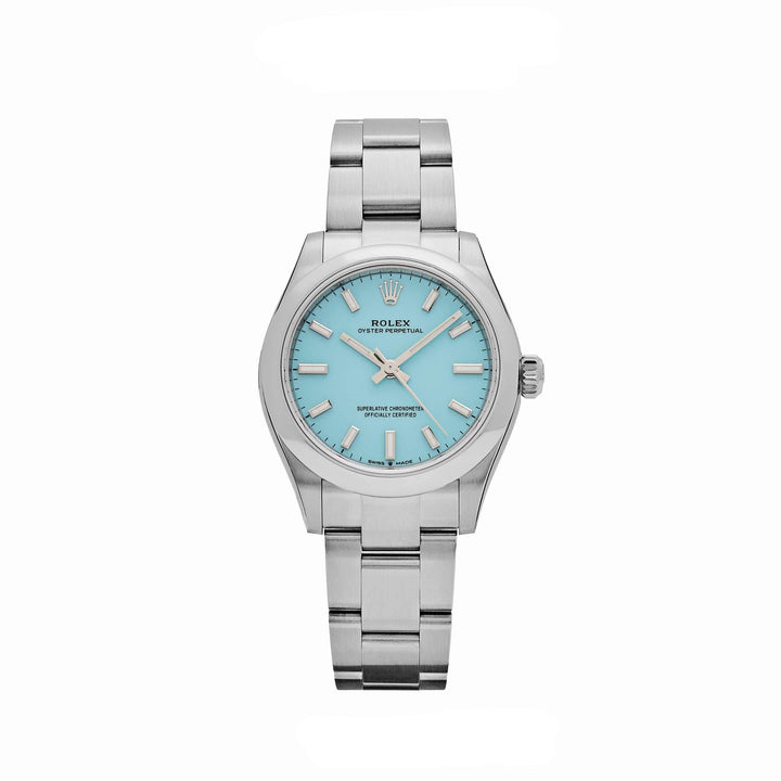 Rolex Oyster Perpetual 277200 'Ladies' Acero Inoxidable Esfera Turquesa Tiffany Azul