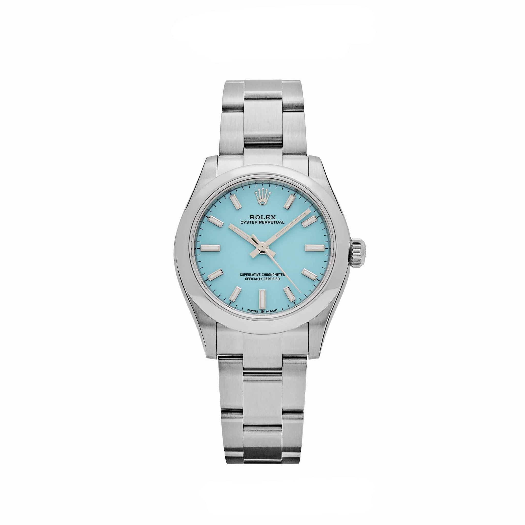 Rolex Oyster Perpetual 277200 'Ladies' Stainless Steel Tiffany Blue Turquoise Dial