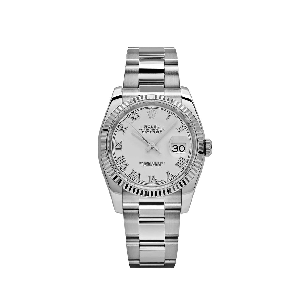 Rolex Datejust 116234 Stainless Steel and White Gold White Dial - View 13