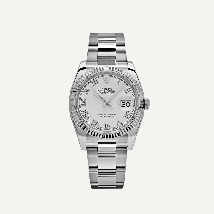 Rolex Datejust 116234 Stainless Steel and White Gold White Dial - View 13