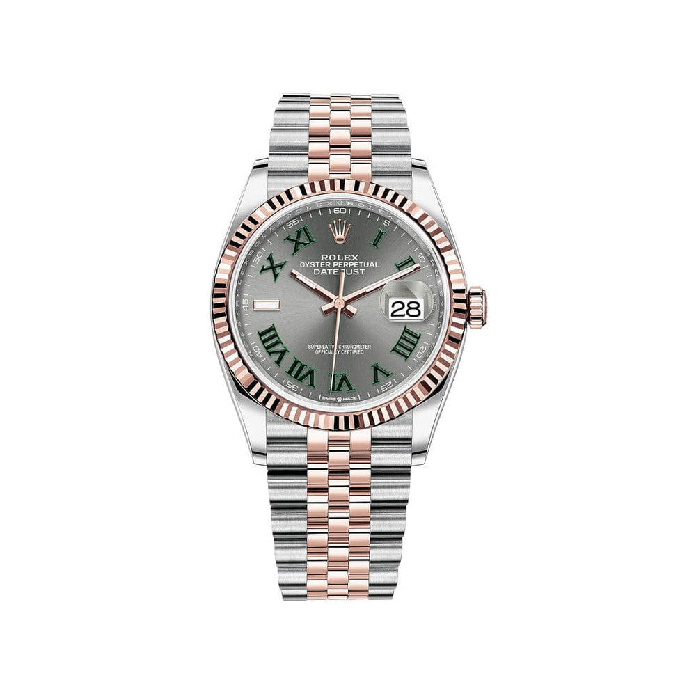 Rolex Datejust 126231 'Wimbledon' Stainless Steel Rose Gold Slate Dial - View 10