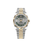 Rolex Datejust 126233 'Wimbledon' Stainless Steel Yellow Gold Slate Dial Jubilee (2021) - View 12
