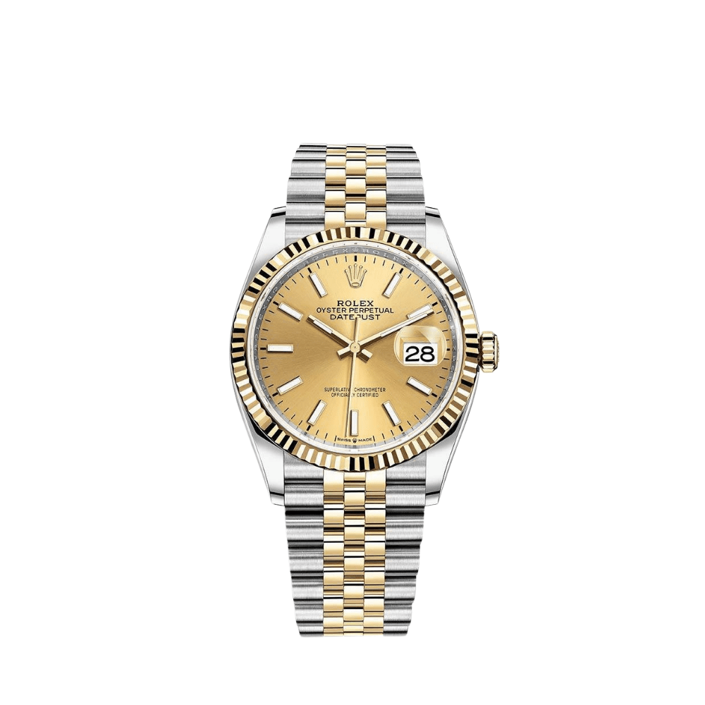 Rolex Datejust 126233 Stainless Steel Yellow Gold Champagne Dial Jubilee - View 12