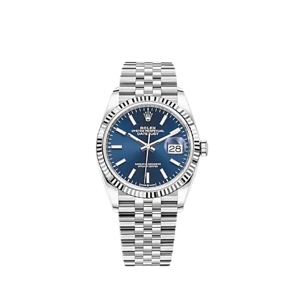 Rolex Datejust 126234 White Gold Stainless Steel Blue Dial Jubilee - View 10