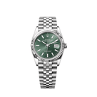 Rolex Datejust 126234 White Gold Stainless Steel Mint Green Dial Oyster (2024) - View 4