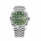 Rolex Datejust 126234 White Gold Stainless Steel Palm Motif Diamond Dial Jubilee (2023) - View 6