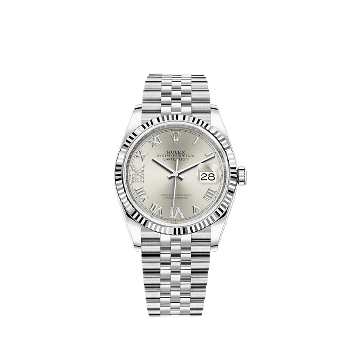 Rolex Datejust 126234 White Gold Stainless Steel Silver Dial Jubilee - View 2