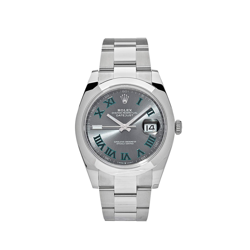 Rolex Datejust 126300 'Wimbledon' Stainless Steel Slate Dial Jubilee (2024) - View 6