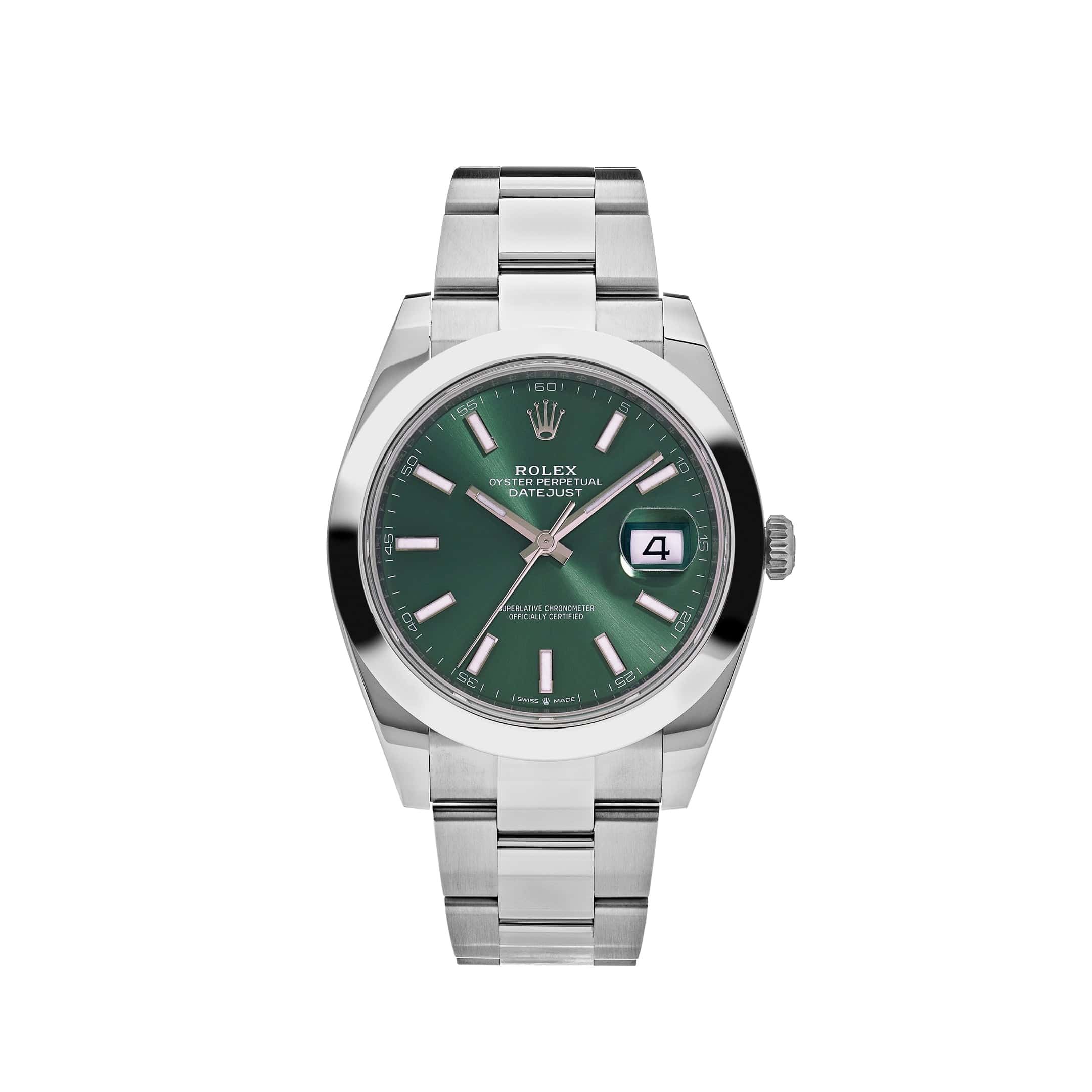 Rolex Datejust 126300 Stainless Steel Green Dial Oyster (2023) - View 14