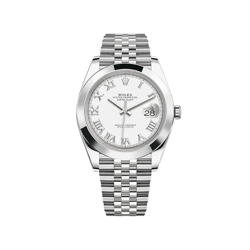 Rolex Datejust 126300 Stainless Steel White Roman Dial Jubilee - View 3