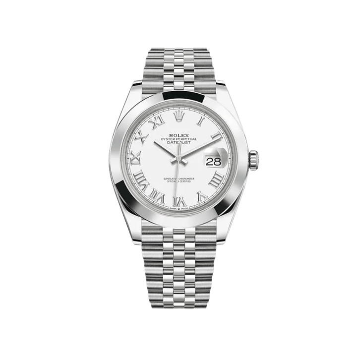 Rolex Datejust 126300 Stainless Steel White Roman Dial Jubilee - View 3