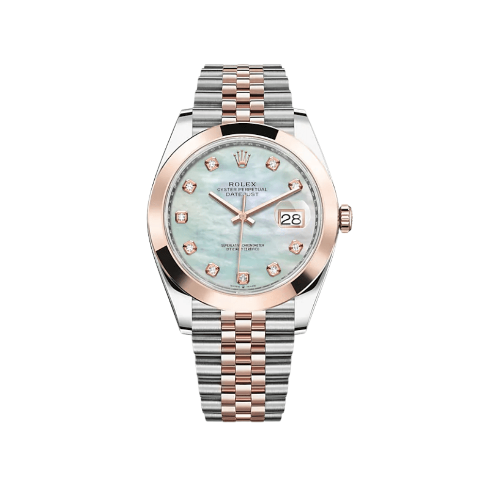 Rolex Datejust 126301 Stainless Steel Rose Gold Mother of Pearl Diamond Dial Jubilee - View 2
