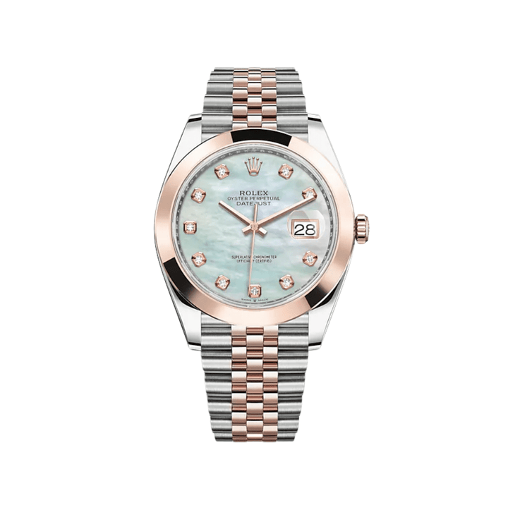 Rolex Datejust 126301 Stainless Steel Rose Gold Mother of Pearl Diamond Dial Jubilee - View 2