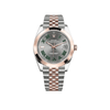 Rolex Datejust 126301 Stainless Steel Rose Gold Slate/Green Dial Jubilee