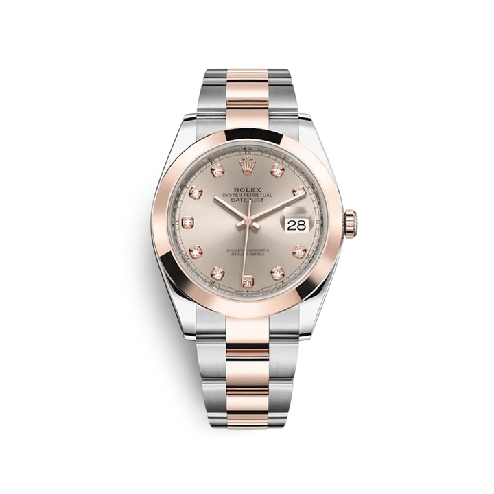 Rolex Datejust 126301 Stainless Steel Rose Gold Sundust Diamond Dial - View 2