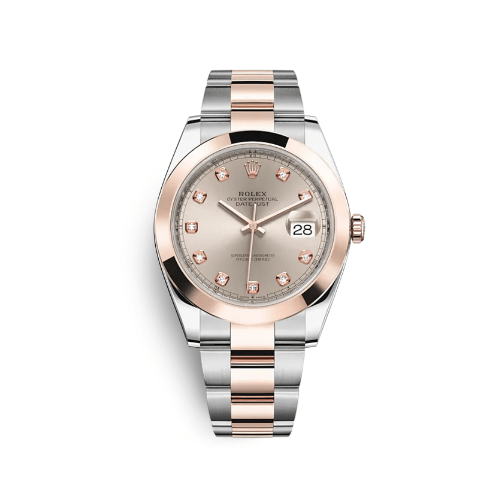 Rolex Datejust 126301 Stainless Steel Rose Gold Sundust Diamond Dial - View 2
