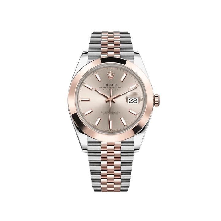Rolex Datejust 126301 Stainless Steel Rose Gold Sundust Dial Jubilee - View 2