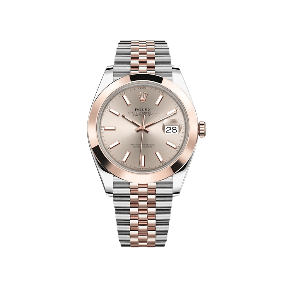 Rolex Datejust 126301 Stainless Steel Rose Gold Sundust Dial Jubilee - View 2