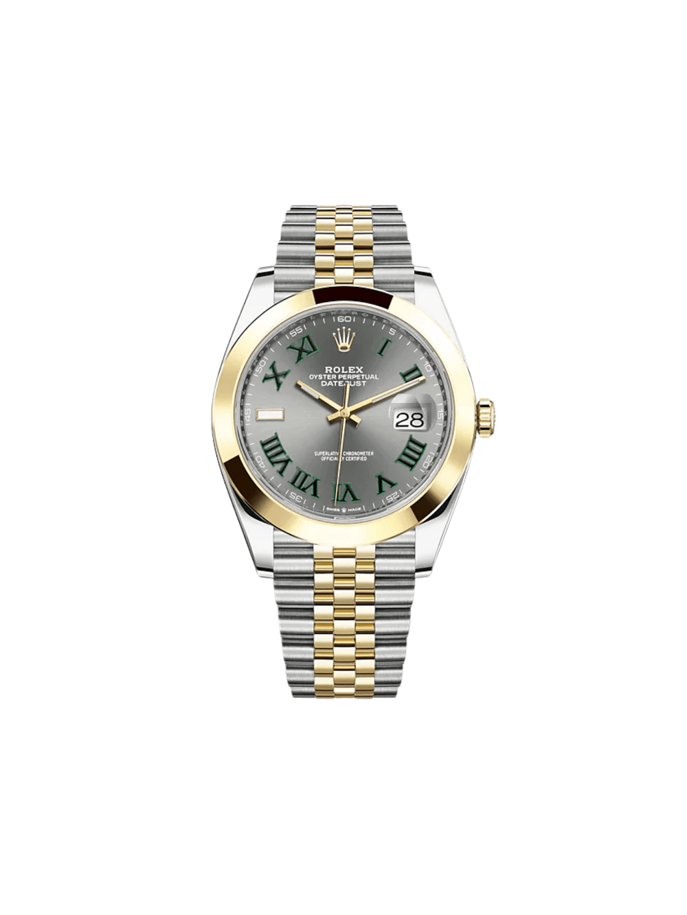 Rolex Datejust 126303 'Wimbledon' Yellow Gold Stainless Steel Slate Dial - View 2