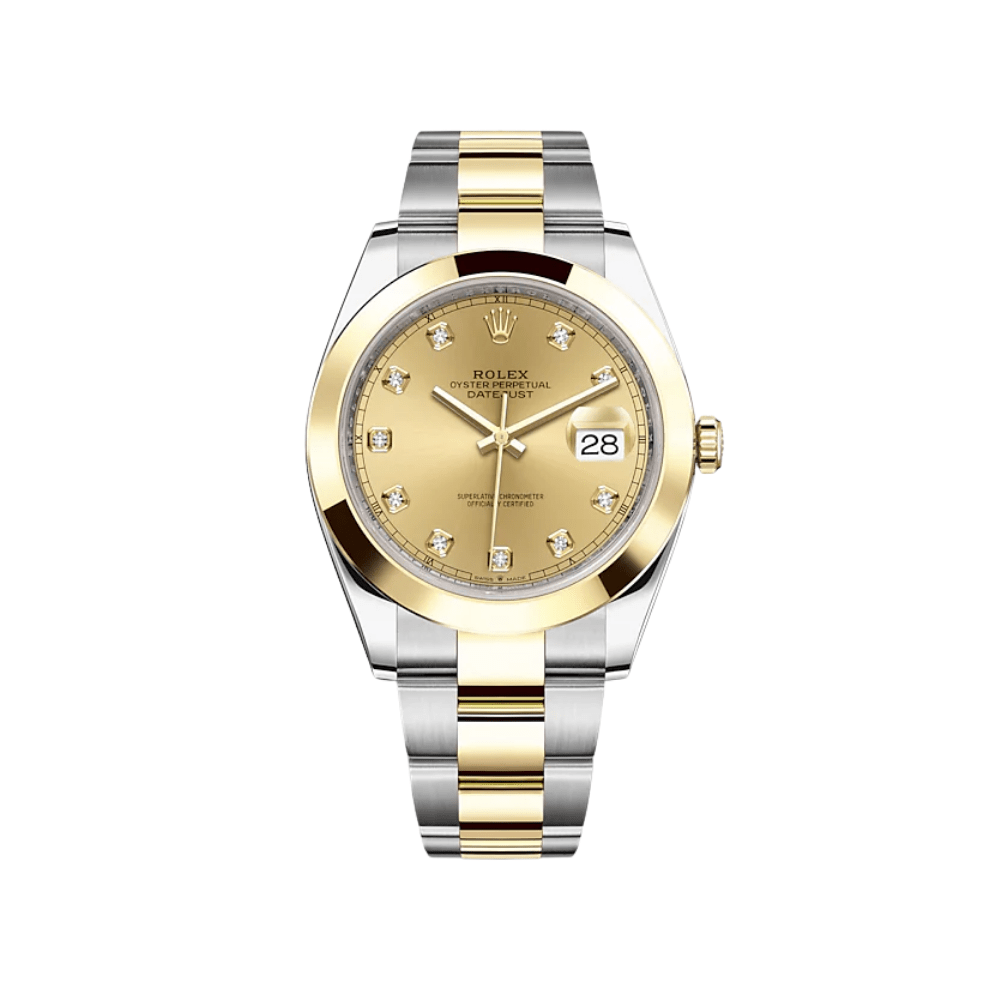 Rolex Datejust 126303 Stainless Steel Yellow Gold Champagne Diamond Dial - View 2
