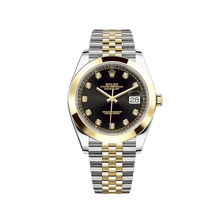 Rolex Datejust 126303 Stainless Steel Yellow Gold Black Diamond Dial Jubilee - View 2
