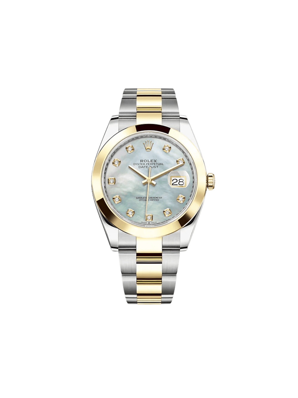 Rolex Datejust 126303 Stainless Steel Yellow Gold Mother of Pearl Diamond Dial - View 2