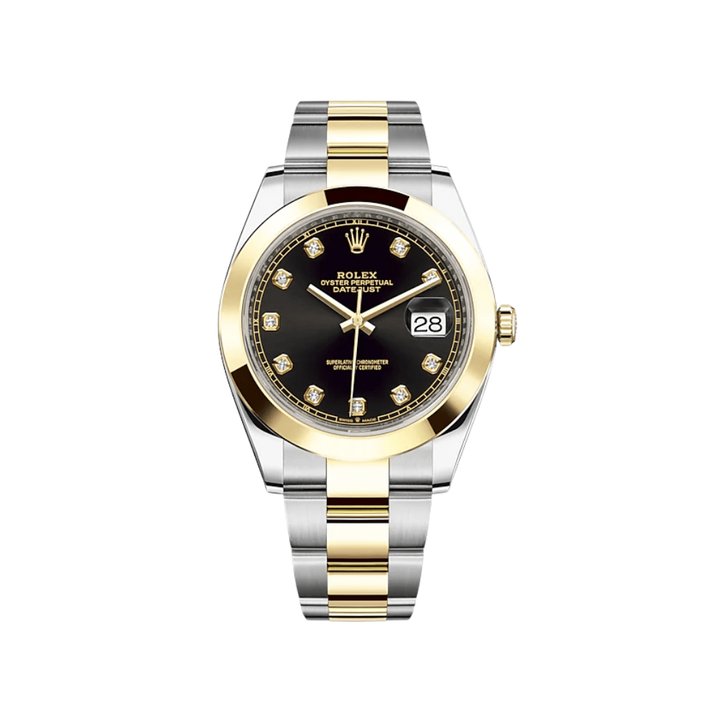 Rolex Datejust 126303 Stainless Steel Yellow Gold Black Diamond Dial - View 2