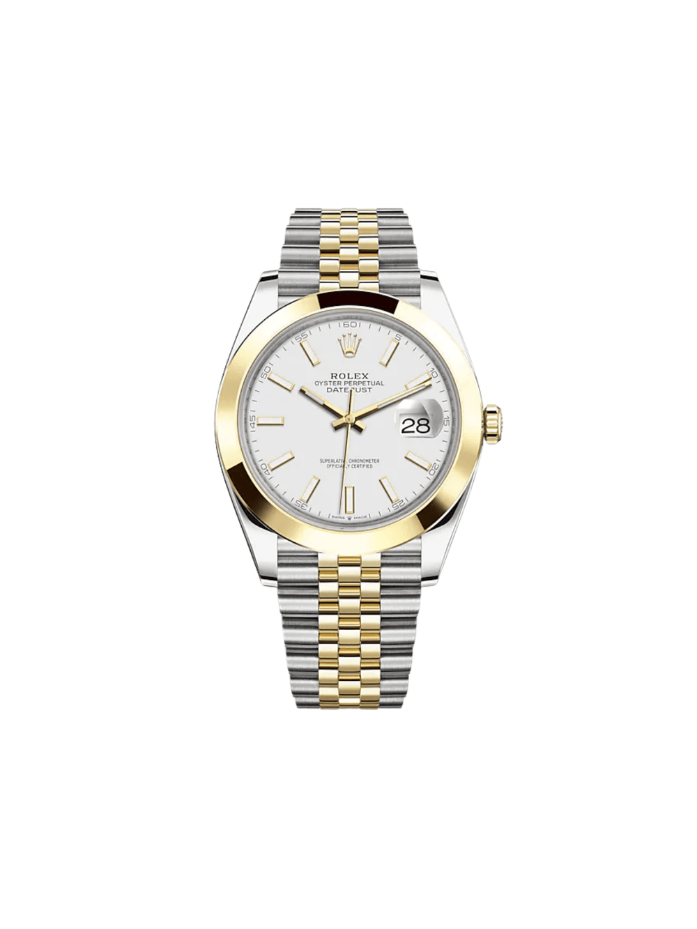 Rolex Datejust 126303 Stainless Steel Yellow Gold White Dial Jubilee - View 2