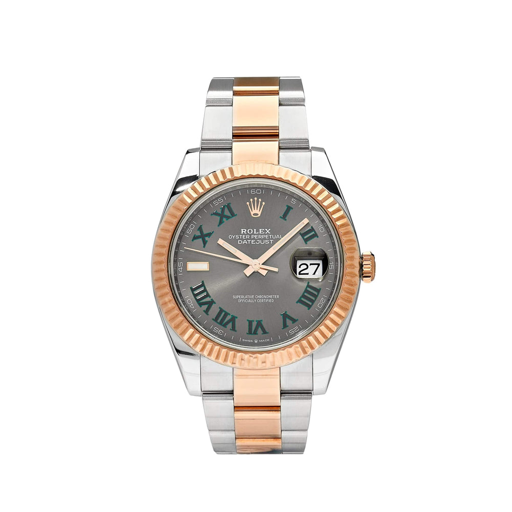Rolex Datejust 126331 'Wimbledon' Rose Gold Stainless Steel - View 4
