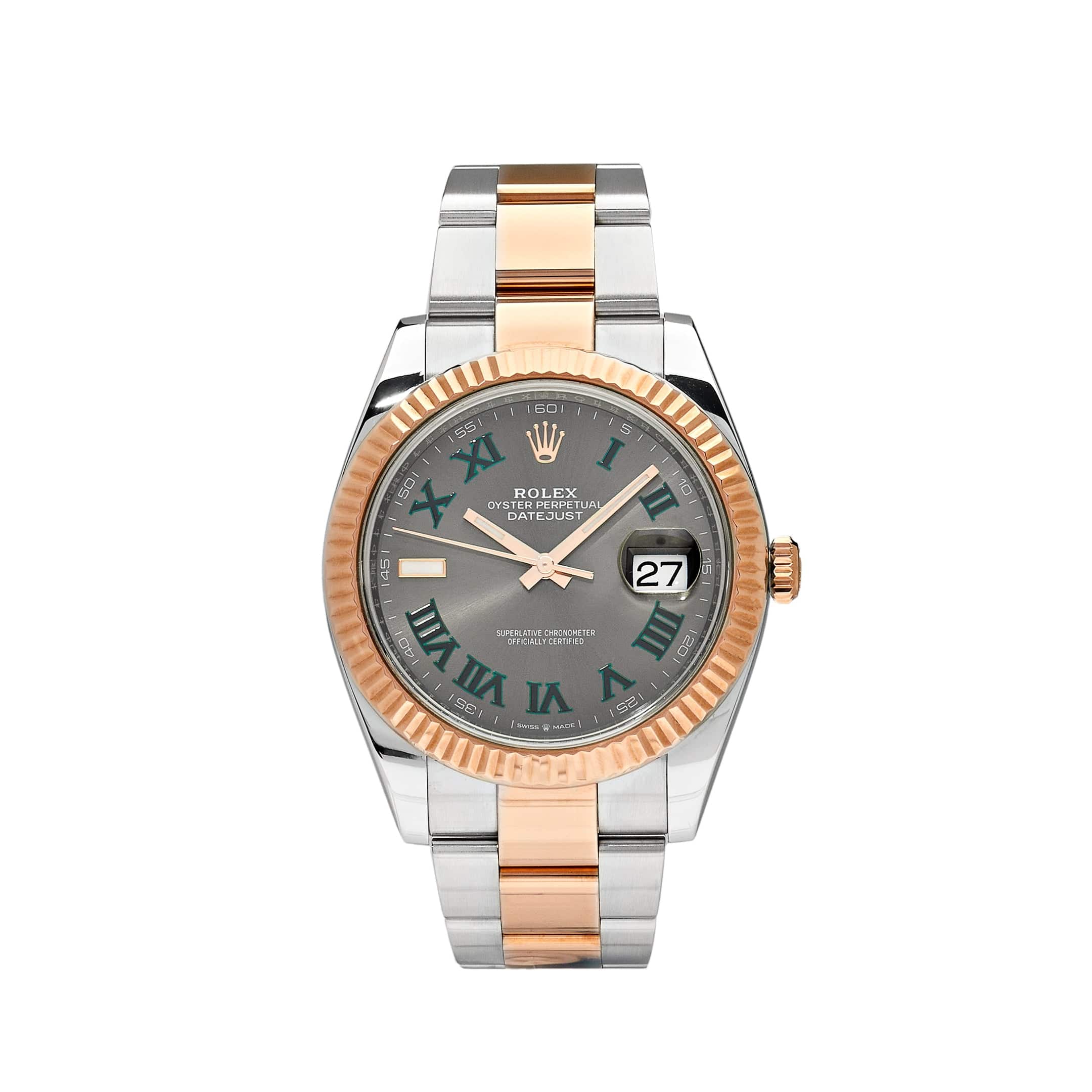 Rolex Datejust 126331 'Wimbledon' Rose Gold Stainless Steel - View 4